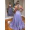A-Line Sparkle Two Pieces Long Prom Dress Formal Evening Gowns 901252