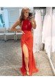 Long Red Sequin Tulle Sparkle Prom Dress Formal Evening Gowns 901257