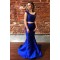 Long Royal Blue Two Pieces Mermaid Lace Prom Dress Formal Evening Gowns 901275