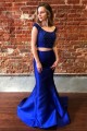 Long Royal Blue Two Pieces Mermaid Lace Prom Dress Formal Evening Gowns 901275 Long Royal Blue Two Pieces Mermaid Lace Prom Dress Formal Evening Gowns 901275