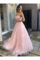 Long Pink Lace and Tulle Prom Dress Formal Evening Gowns 901281 Long Pink Lace and Tulle Prom Dress Formal Evening Gowns 901281