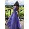 A-Line Lavender Lace Long Prom Dress Formal Evening Gowns 901283