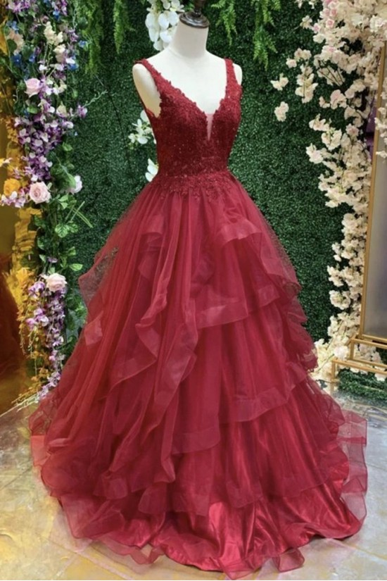 A-Line Lace Long Prom Dress Formal Evening Gowns 901285 A-Line Lace Long Prom Dress Formal Evening Gowns 901285