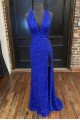 Long Royal Blue Sequin Prom Dress Formal Evening Gowns 901286 Long Royal Blue Sequin Prom Dress Formal Evening Gowns 901286