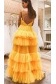 Long Yellow Spaghetti Straps Long Prom Dress Formal Evening Gowns 901290 Long Yellow Spaghetti Straps Long Prom Dress Formal Evening Gowns 901290