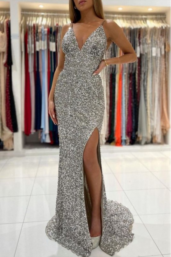 Long Sparkly Mermaid Sequin Prom Dress Formal Evening Gowns 901294 Long Sparkly Mermaid Sequin Prom Dress Formal Evening Gowns 901294