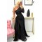 Long Black Mermaid One Shoulder Prom Dress Formal Evening Gowns 901303