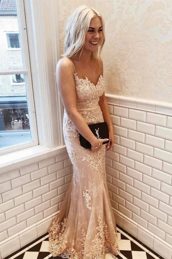 Mermaid Spaghetti Straps Lace Prom Dress Formal Evening Gowns 901309 Mermaid Spaghetti Straps Lace Prom Dress Formal Evening Gowns 901309