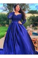 Long Royal Blue Lace and Satin Plus Size Prom Dress Formal Evening Gowns 901312 Long Royal Blue Lace and Satin Plus Size Prom Dress Formal Evening Gowns 901312