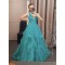 Long Tulle V Neck Prom Dress Formal Evening Gowns 901320