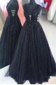 A-Line Long Navy Blue Sparkle Prom Dress Formal Evening Gowns 901322 A-Line Long Navy Blue Sparkle Prom Dress Formal Evening Gowns 901322