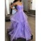 A-Line Lavender Sparkle Tulle Prom Dress Formal Evening Gowns 901328