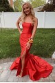 Elegant Long Yellow Mermaid Prom Dress Formal Evening Gowns 901332