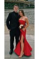 Elegant Long Yellow Mermaid Prom Dress Formal Evening Gowns 901332