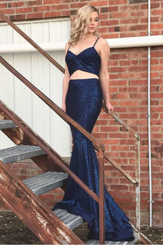 Long Royal Blue Mermaid Two Pieces Sparkle Prom Dress Formal Evening Gowns 901335 Long Royal Blue Mermaid Two Pieces Sparkle Prom Dress Formal Evening Gowns 901335