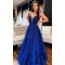 Long Royal Blue Sparkle Prom Dress Formal Evening Gowns 901347