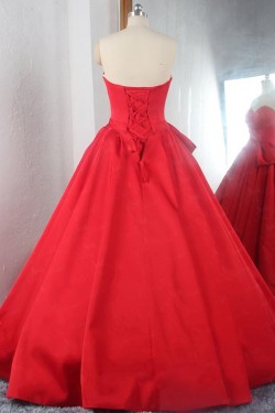 A-Line Sweetheart Long Red Prom Dress Formal Evening Gowns 901349