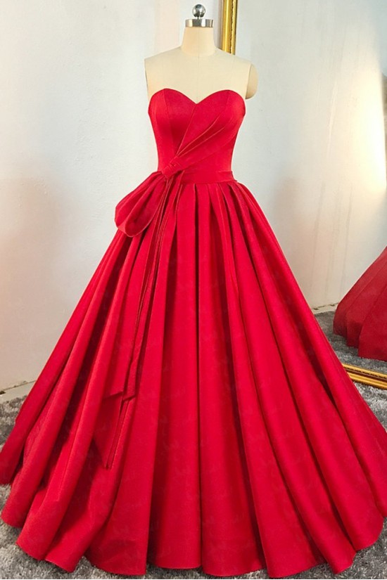 A-Line Sweetheart Long Red Prom Dress Formal Evening Gowns 901349 A-Line Sweetheart Long Red Prom Dress Formal Evening Gowns 901349