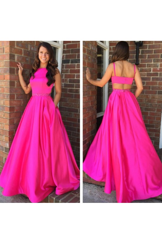 A-Line Long Satin Prom Dress Formal Evening Gowns 901350 A-Line Long Satin Prom Dress Formal Evening Gowns 901350