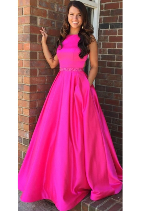 A-Line Long Satin Prom Dress Formal Evening Gowns 901350 A-Line Long Satin Prom Dress Formal Evening Gowns 901350