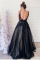 A-Line Tulle and Lace Long Prom Dress Formal Evening Gowns 901351 A-Line Tulle and Lace Long Prom Dress Formal Evening Gowns 901351