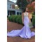 Elegant Mermaid Lavender Beaded Lace Prom Dress Formal Evening Gowns 901352