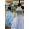 Elegant Halter Tulle and Lace Long Prom Dress Formal Evening Gowns 901355