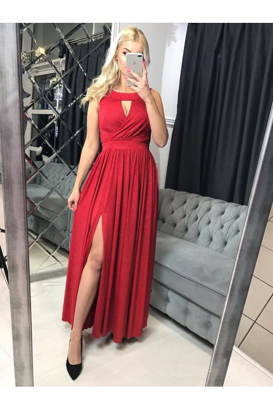 Simple Long Red Sparkle Prom Dress Formal Evening Gowns 901360 Simple Long Red Sparkle Prom Dress Formal Evening Gowns 901360