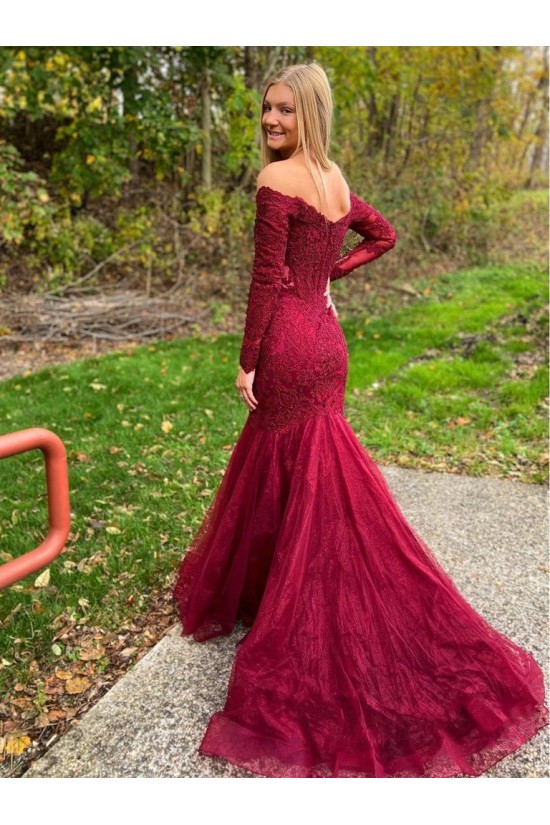 Elegant Mermaid Lace Long Prom Dress Formal Evening Gowns 901361 Elegant Mermaid Lace Long Prom Dress Formal Evening Gowns 901361