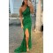 Mermaid One Shoulder Sparkle Prom Dresses Formal Evening Gowns 901365