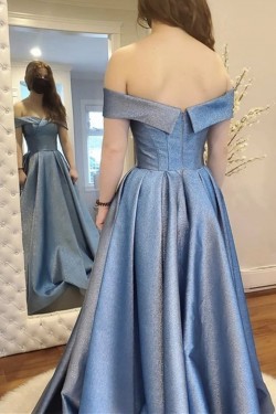 A-Line Sparkle Long Prom Dress Formal Evening Gowns 901372