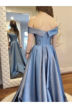 A-Line Sparkle Long Prom Dress Formal Evening Gowns 901372