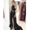 Long Black Two Pieces Prom Dress Formal Evening Gowns 901373