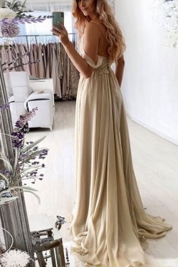 Chiffon and Lace Long Prom Dress Formal Evening Gowns 901378
