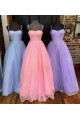 A-Line Spaghetti Straps Sparkle Prom Dress Formal Evening Gowns 901383