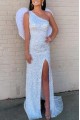 Elegant Sheath Sparkle Sequin Prom Dress Formal Evening Gowns 901384