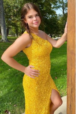 Elegant Sheath Sparkle Sequin Prom Dress Formal Evening Gowns 901384