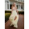Long Yellow Embroidered Chiffon Prom Dress Formal Evening Gowns 901388