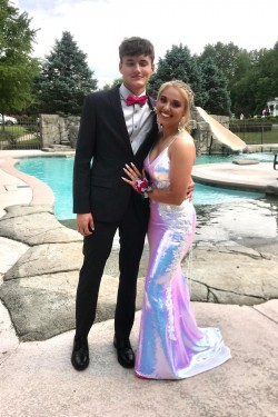 Mermaid Sparkle Lace Spaghetti Straps Prom Dress Formal Evening Gowns 901392