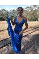 Elegant Mermaid Long Royal Blue Prom Dress Formal Evening Gowns 901402