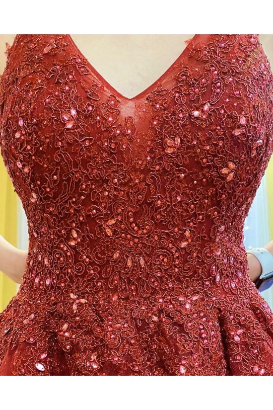 A-Line Beaded Lace and Tulle Long Prom Dress Formal Evening Gowns 901404 A-Line Beaded Lace and Tulle Long Prom Dress Formal Evening Gowns 901404