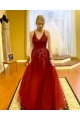 A-Line Beaded Lace and Tulle Long Prom Dress Formal Evening Gowns 901404 A-Line Beaded Lace and Tulle Long Prom Dress Formal Evening Gowns 901404