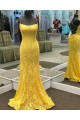 Elegant Mermaid Spaghetti Straps Lace Prom Dress Formal Evening Gowns 901405