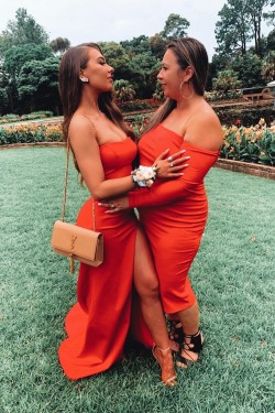 Simple Long Strapless Prom Dress Formal Evening Gowns 901414