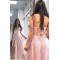 Long Pink Sequin Tulle Prom Dress Formal Evening Gowns 901421