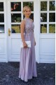 A-Line Chiffon and Lace Prom Dress Formal Evening Gowns 901423