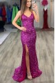 Elegant Long Green Sequin Prom Dress Formal Evening Gowns 901425