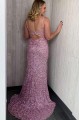 Elegant Long Green Sequin Prom Dress Formal Evening Gowns 901425