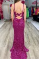 Elegant Long Green Sequin Prom Dress Formal Evening Gowns 901425