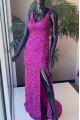 Elegant Long Green Sequin Prom Dress Formal Evening Gowns 901425